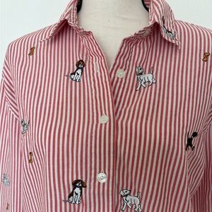 Vintage 80s Dog Button Down Shirt